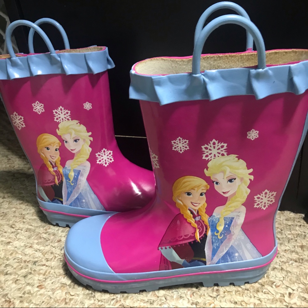 Disney Frozen Anna and Elsa Rubber Rain Bo…